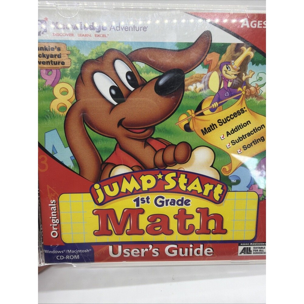 Jump Start 1st Grade Ages 5-7 Knowledge Adventure PC CD-ROM 1995